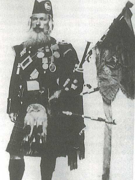 Donald Cameron after winning the "Champion of Champions" title at Inverness in 1867 to become "King of Pipers."