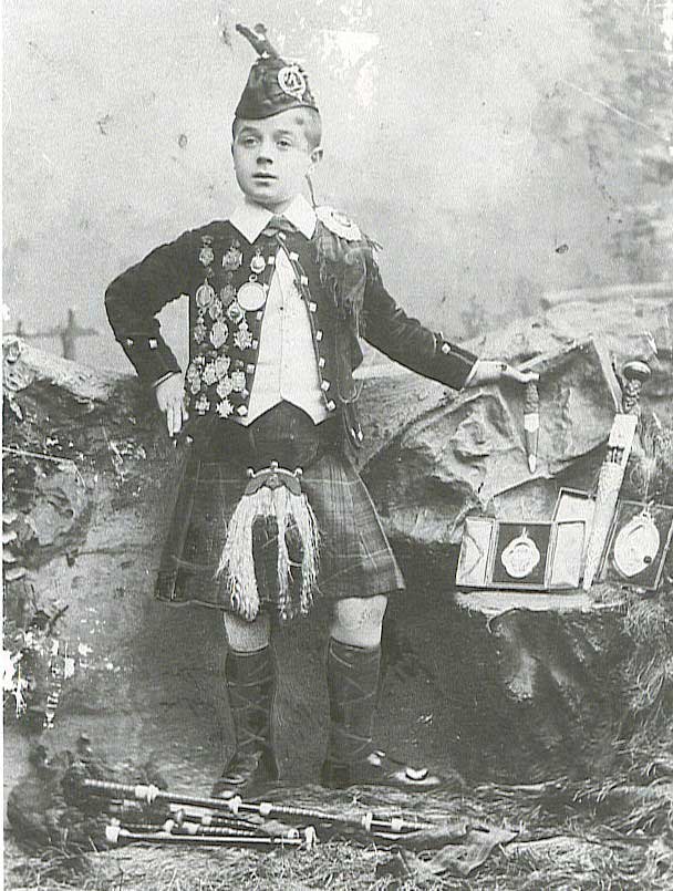 At age 10, shortly after performing for Queen Victoria.