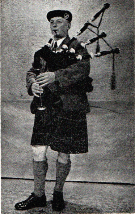 This photo appeared on the cover of the Piping Times in June, 1961.