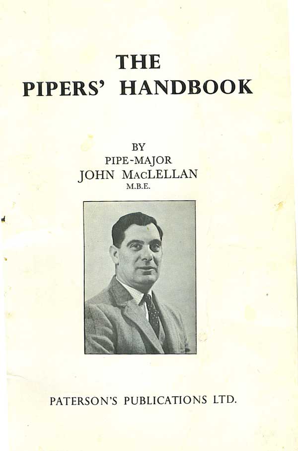 Countless pipers used John MacLellan's maintenance "Handbook" as a guide for tying in pipe bags.