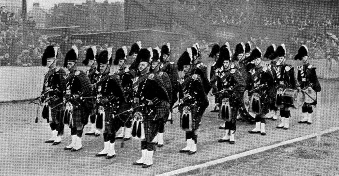 Notes From History: World's Pipe Band Championship, Meadowbank, Edinburgh, August 13, 1949. City of Glasgow Police Pipe Band--The Winners. Photo courtesy of "News of the World"